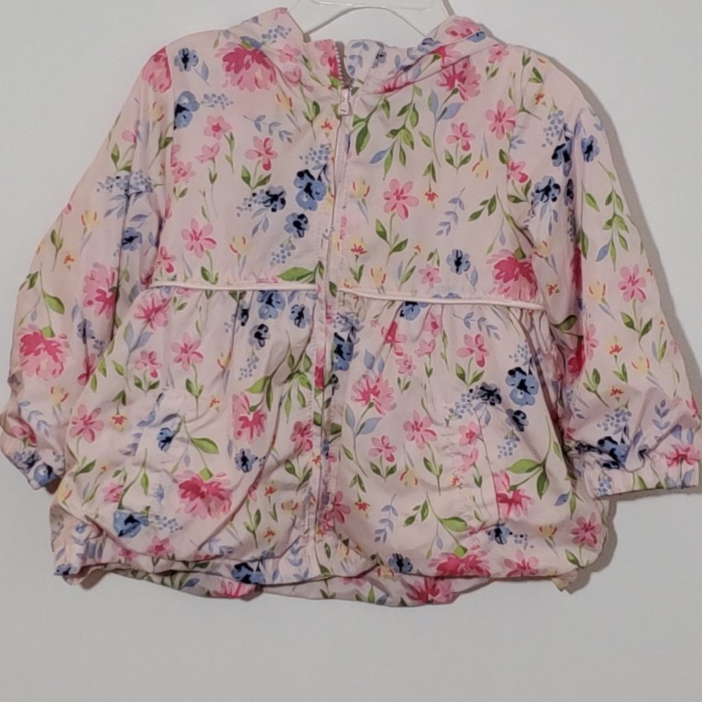 Little Me Girls Pink Floral Coat Age 24 Months
